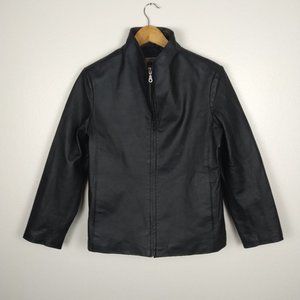 💥 Shaver Lake Genuine Leather Zip Up Jacket, Small